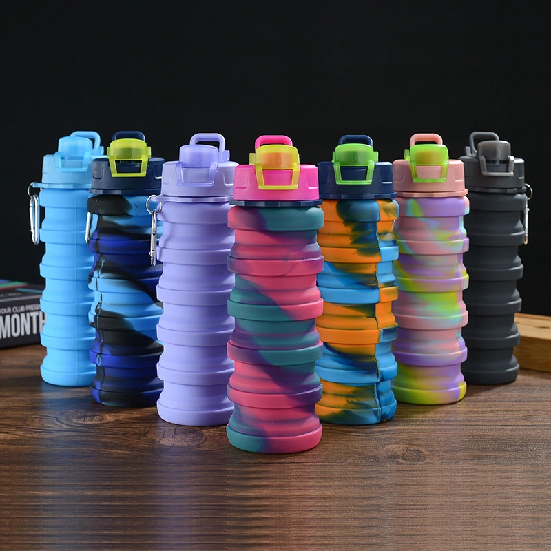 Silicone Folding Water Cup Cycling Sports Kettle