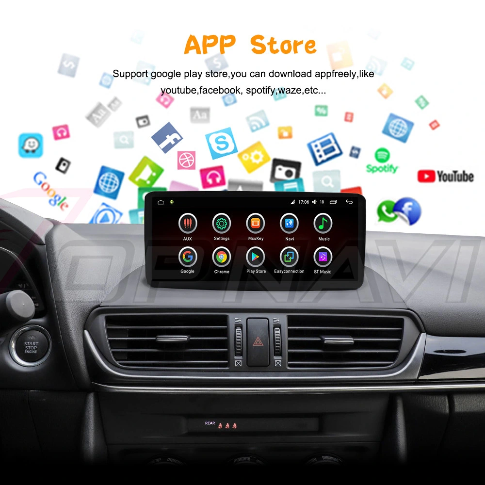 10,25" para Mazda 3 2014-2019 coche Android Radio estéreo Multimedia GPS del reproductor