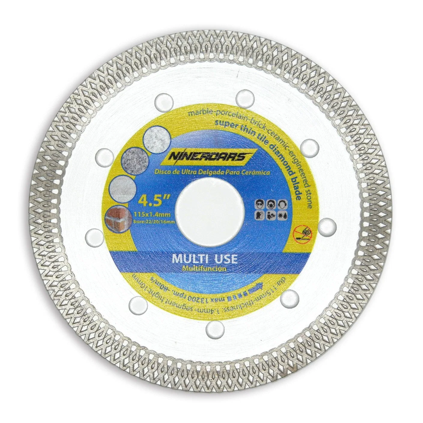 X Teeth Wet and Dry Using Diamond Saw Blade for Super Thin Cutting Tile Granite Marble Ceramics