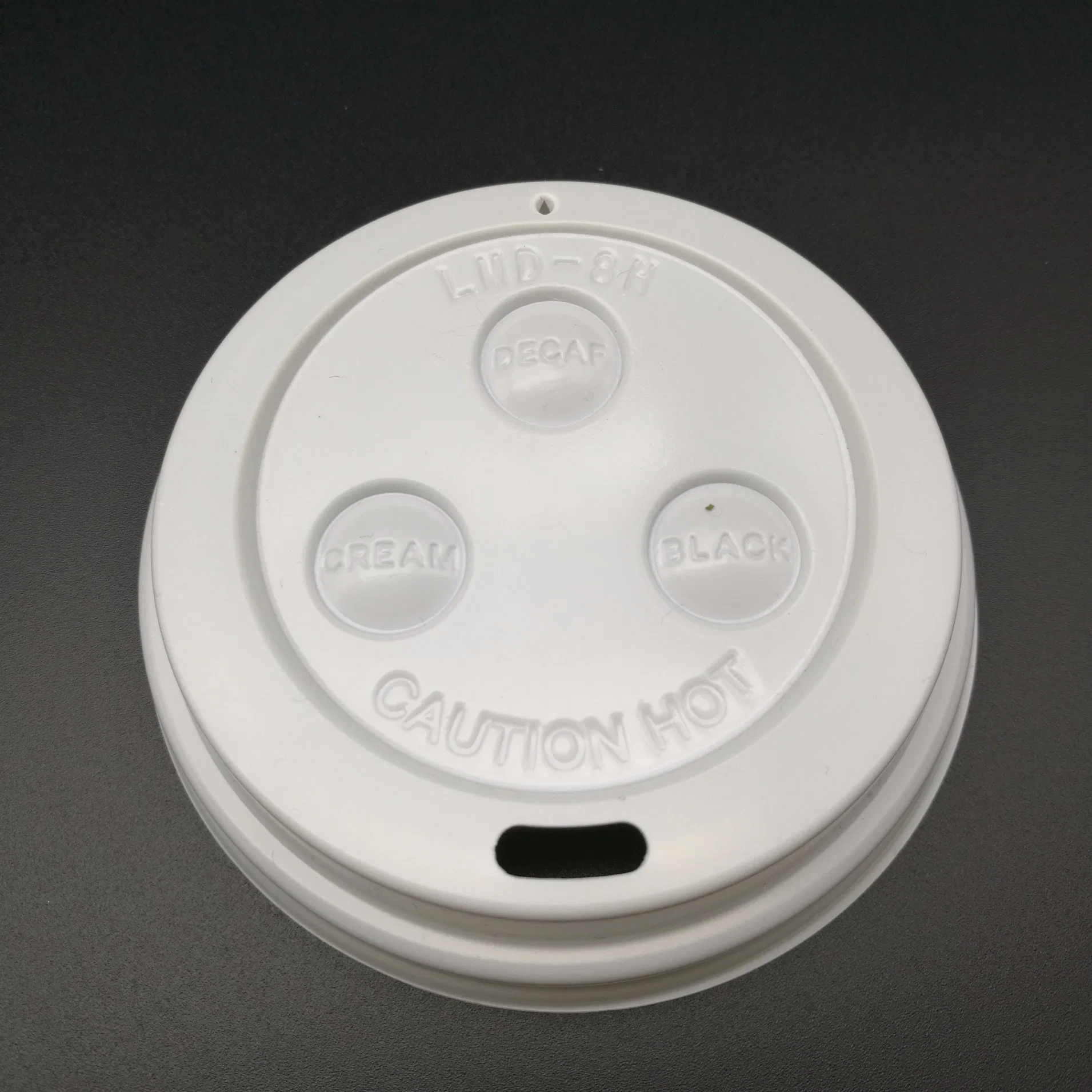 PS Plastic Lid for Hot Disposable Coffee Paper Cup Non Spill