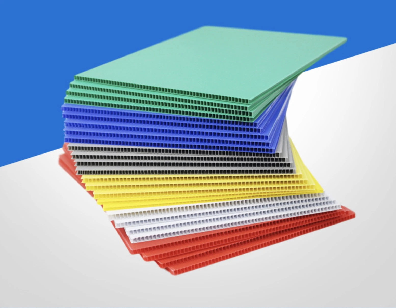 4/5/6/8/10mm Printable Colorful PP Corrugated Plastic Sheet Polypropylene Hollow Sheet Used for Packaging and Advertising Printed PP Coroplast Corrugated Sheet