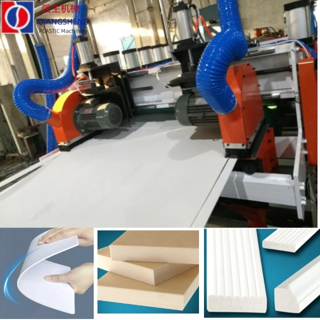 Composite Plastic Veneer WPC PVC PETG Decking Floor Door Window Frame Skinning Foam Plate Board Wood Wall Panel Profile Extruder Extrusion Production Line