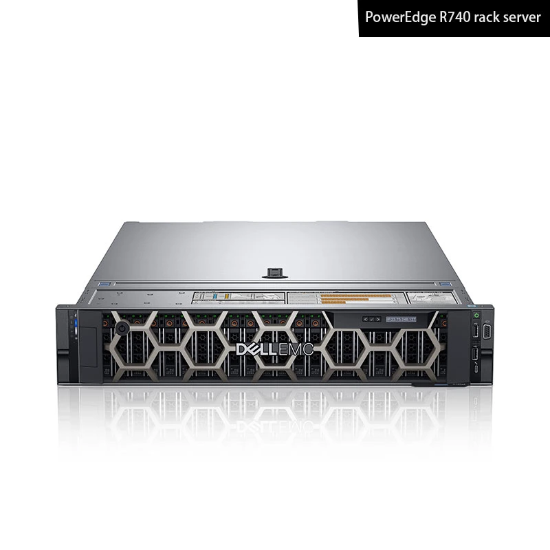 Cost Effective R740 2u Rack Server EMC Poweredge Server Computer Hardware