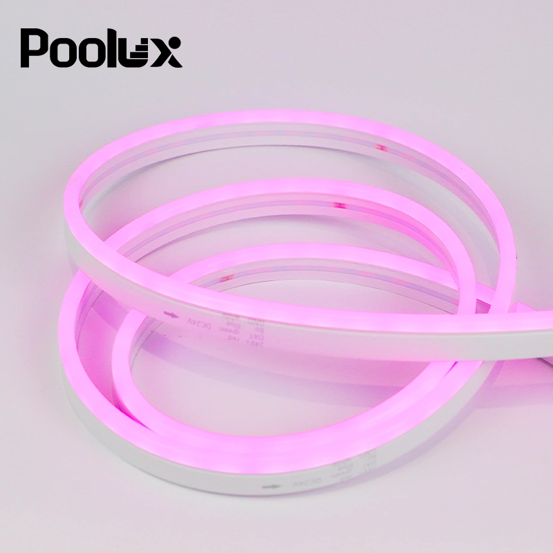 LED Silicone Neon Light Strip Neon Rope Light Full Color DC IP68 Waterproof Outdoor Strip Light