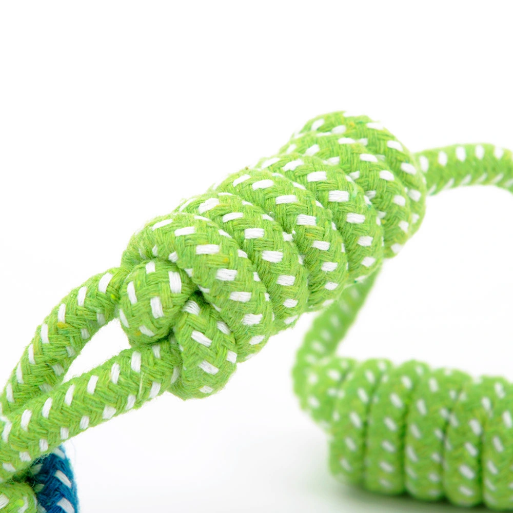 Tc5018 Pet Colorful Knot Cotton Chew Rope Toy for Dog or Cat