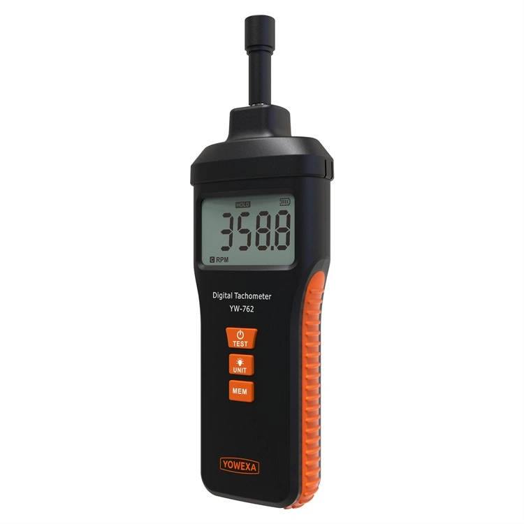 Yw-762j Contact Rotating and Line Speed Tester Digital Tachometer Rpm Meter