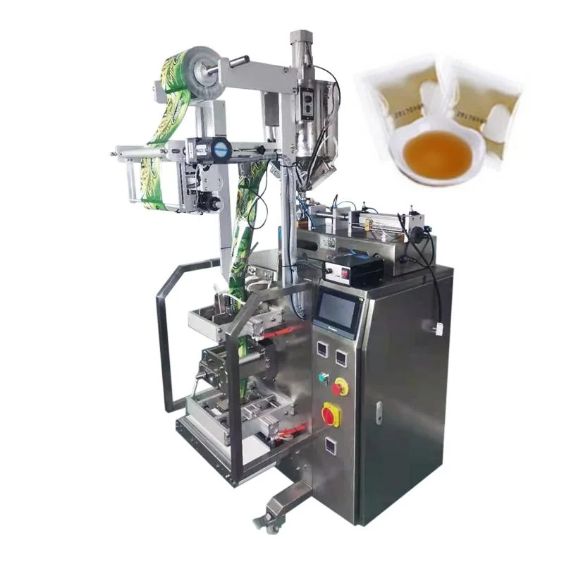 Cuisson graisse d'olive ketchup vinaigrette vinaigrette pâte de viande remplissage et Bouchetage liquide plastique Sachets machine automatique d'emballage d'huile