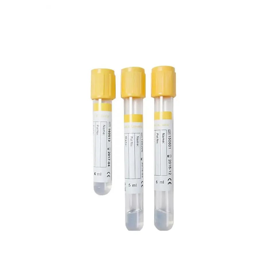 Gel de alta calidad Hirikon y activador de coágulo de sangre venosa en el tubo de suero de profesionales de la coagulación de tubo para pruebas de suero activador
