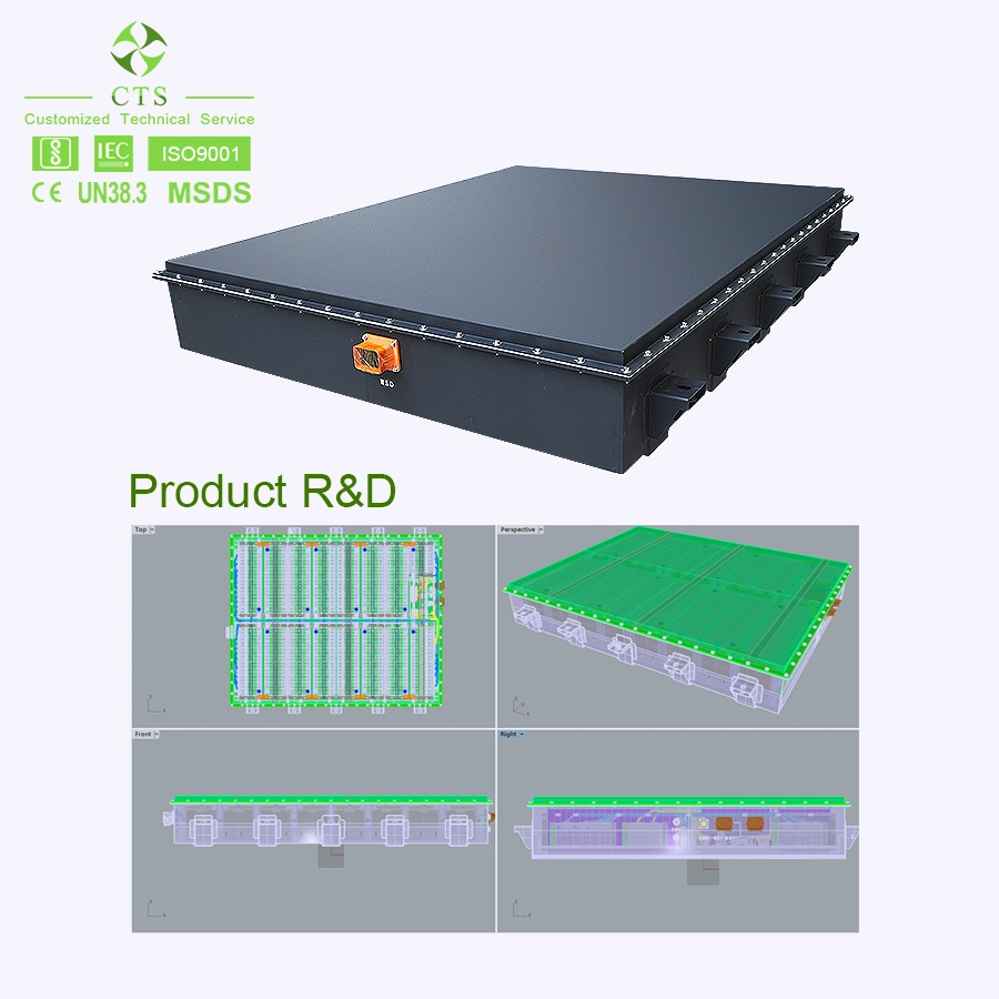 Rechargeable 500V 100kwh 200kwh EV LiFePO4 Lithium Battery Pack for Electric Vehicle Tractor with Full BMS