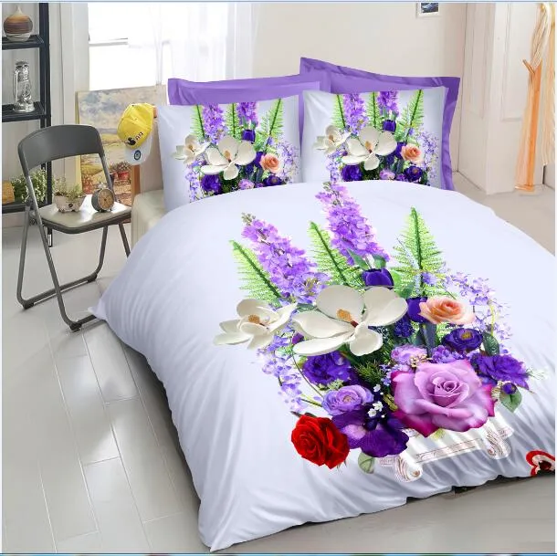 Best Selling Cheap 90GSM 100% Polyester 3D Bedding Sets 3D Quilt Cover