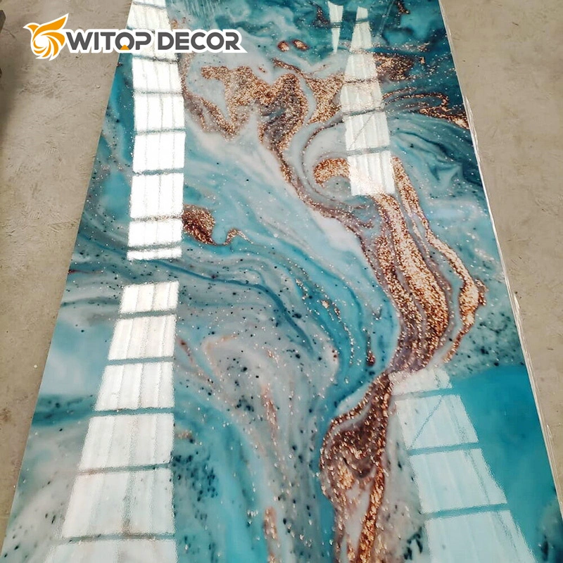 High quality/High cost performance UV 3D PVC Marble Sheet for Decoration