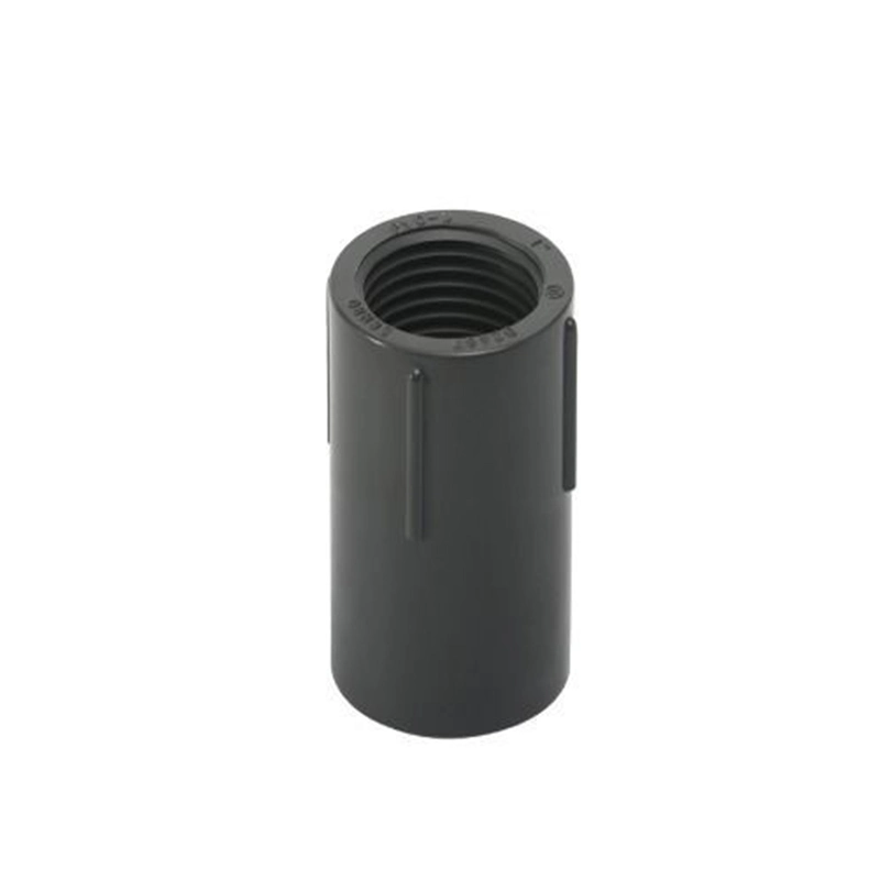 Dark Gray Pn16 Tube Fittings Plastic UPVC Male Coupling