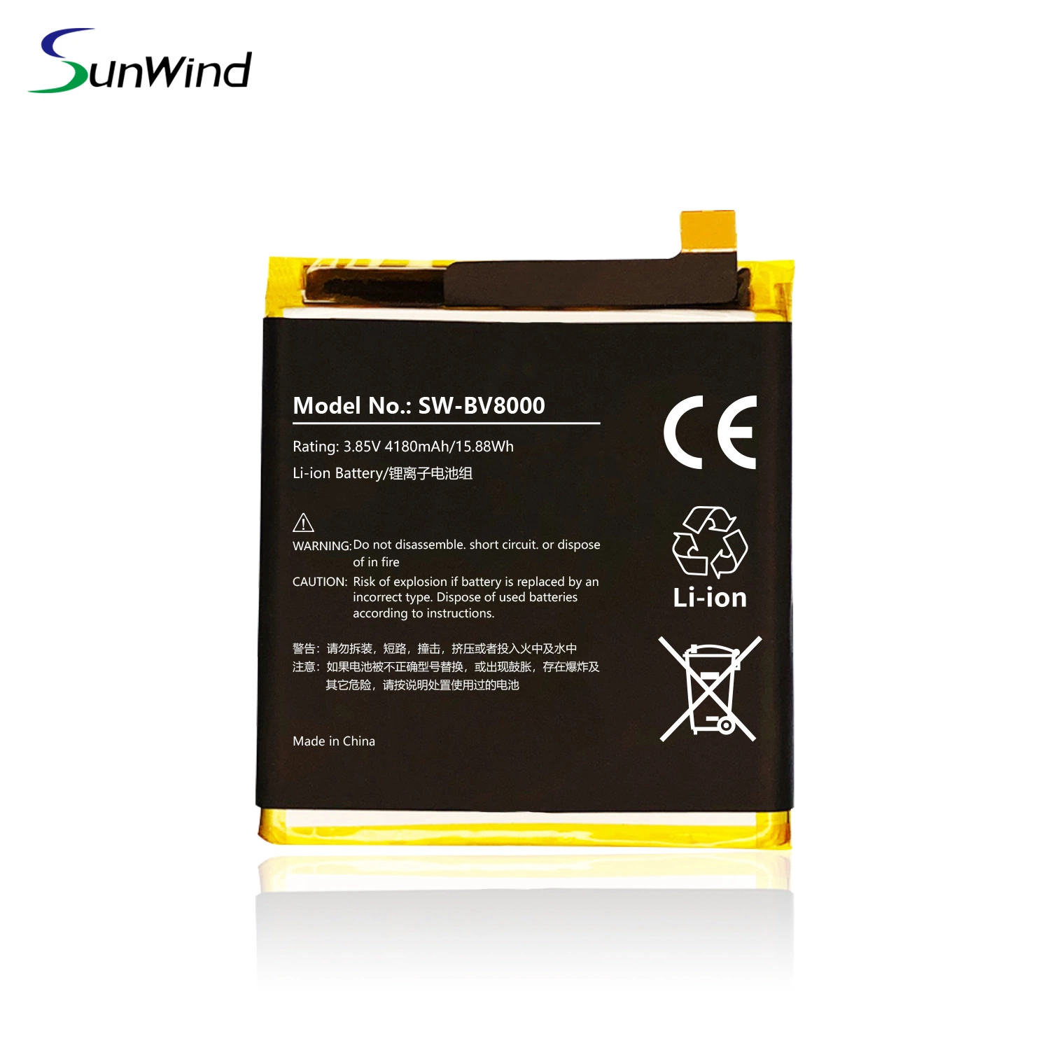 Mobile Phone Battery for Blackview Per BV-8000 Rb 4500mAh Pila Ricambio Battery