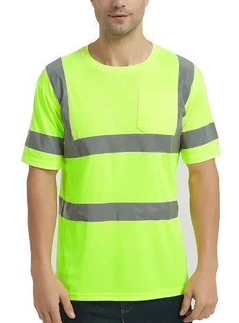 OEM Green Hi Vis Breathable Construction Vest, Reflective Cycling Safety Vest