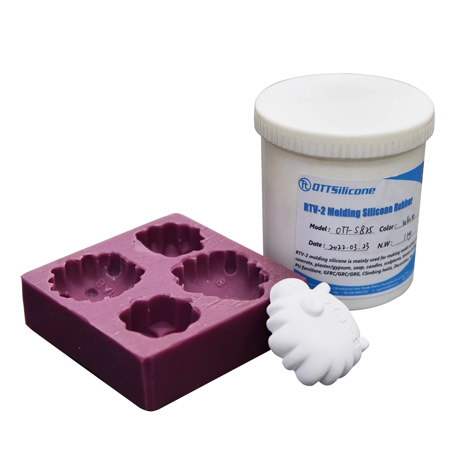 Goma de silicona líquida para la fabricación de moldes de artesanía y aficiones