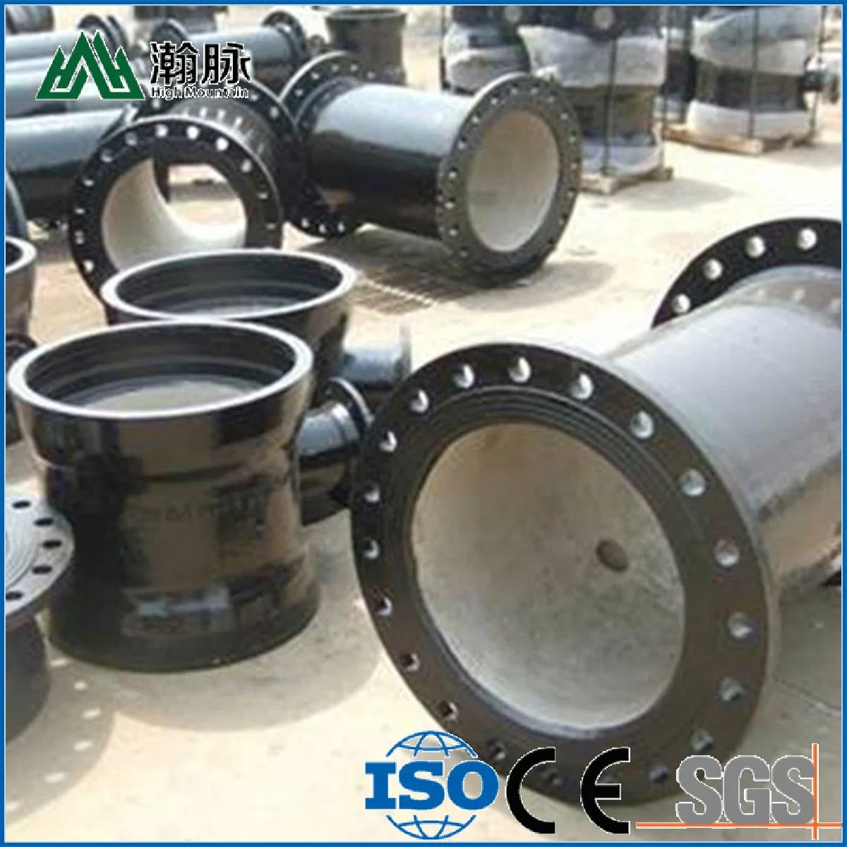 Cast Iron Rising Stem Knife Gate Valve with Electric Iron Blank Flanged Dismantling Joint