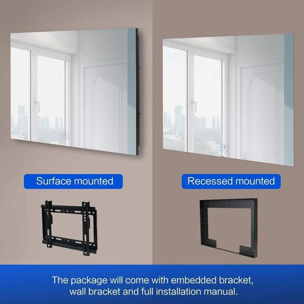 Hot Sale impermeable inteligente WiFi espejo Magic pantalla táctil Smart Mirrors TV para Hotel Real Estate Smart Home