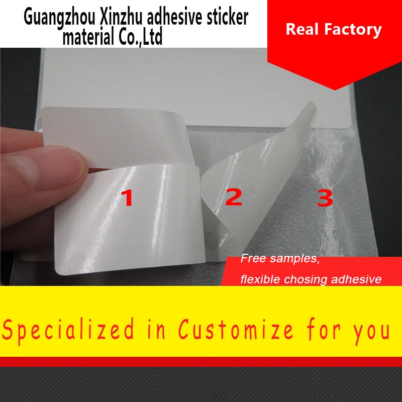 Xinzhu Factory Wholesale/Supplier Customized Packaging Self Adhesive Food Packing Beverage Label Sticker Paper Jumbo Roll