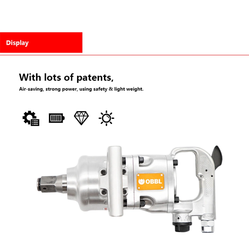 Pinless Air Wrench Tools 1 Inch Pneumatic Impact Wrench Sample Available