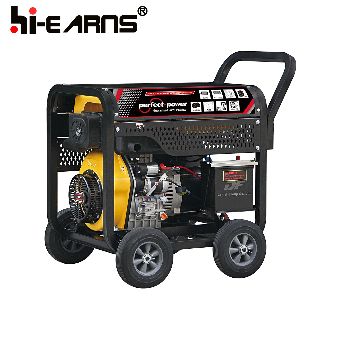 Digital Gen-Set Portable Open 8kw Engine Air-Cooled Open Frame Type Digital Generator