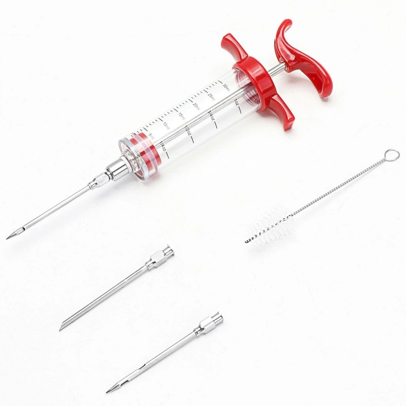 BBQ Tools Kitchen Turkey Syringe Plastic Turkey Needle Barbecue Marinade Needle Seasoning Syringe