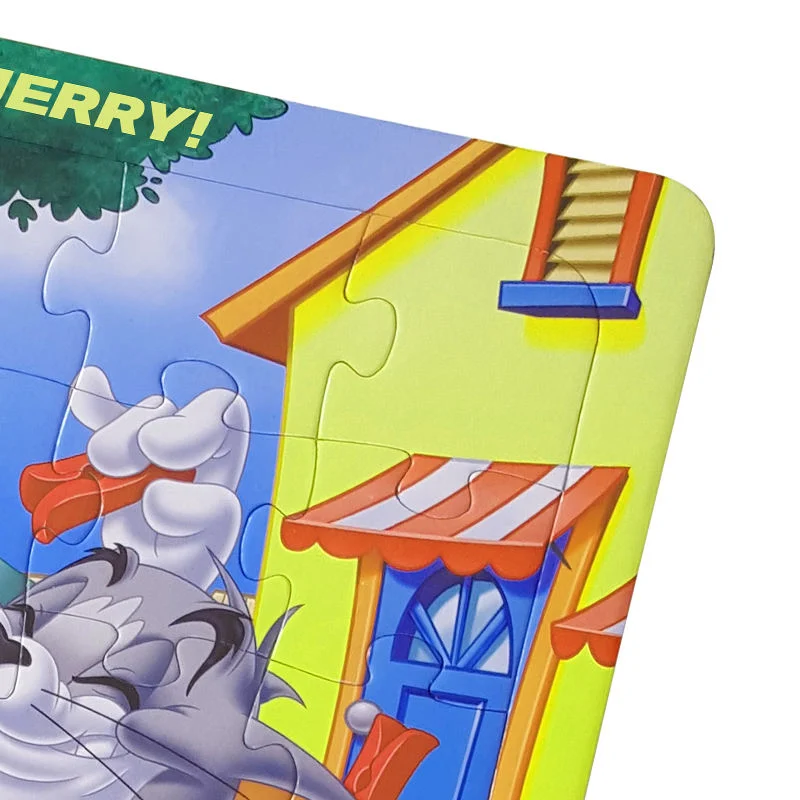 Vente en gros carton personnalisé casse-têtes de chat Jigsaw pour enfants enfants