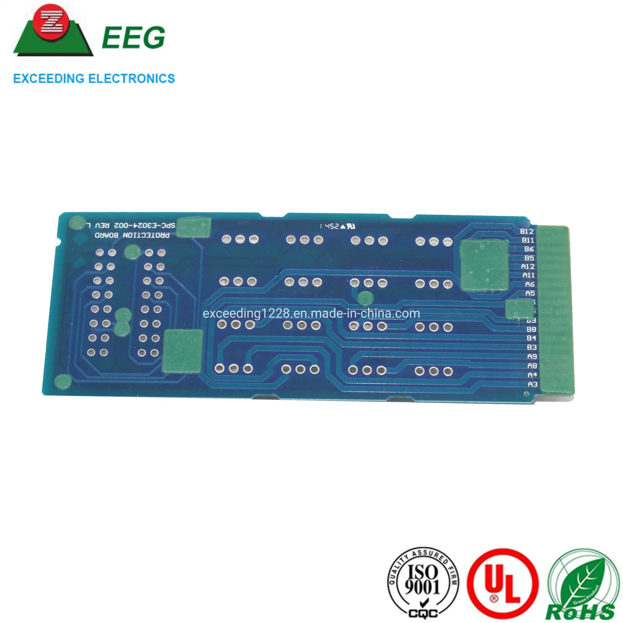 Custom Single/Double/Multilayer 94V0 RoHS Printed Circuit Board PCB with Peelable Mask