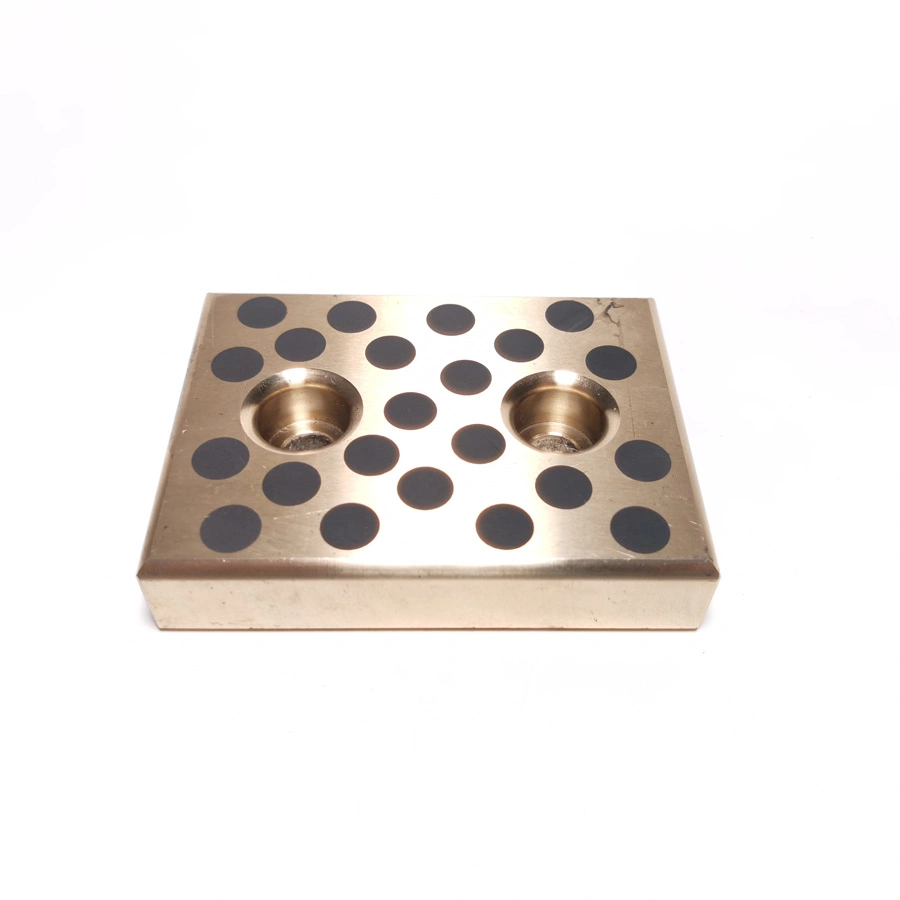 Plate Casting Bushing Inserts Copper Bearing Brass with Solid Graphite Oiles Wear