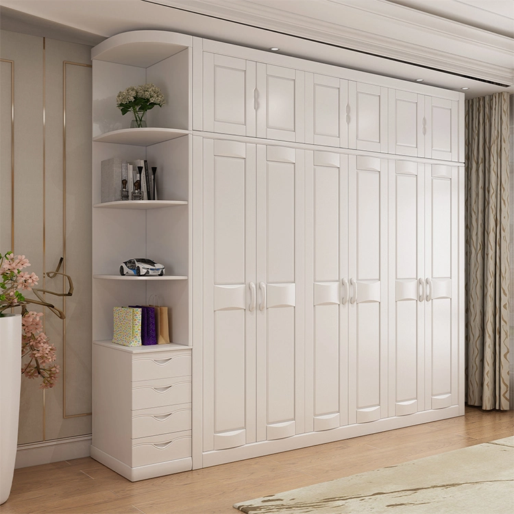 Custom Made Modern Furniture Cabinets Designs White Wood Bedroom Wardrobe