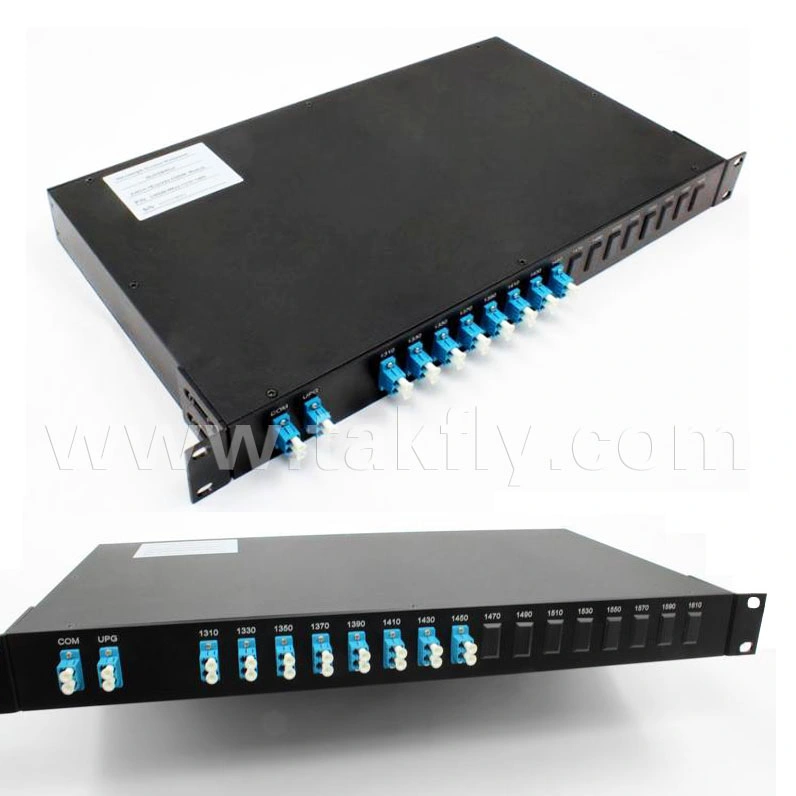 Fiber Optic 1u 19 Inch 16 Channel Coarse Wdm 1271-1611nm FTTH Optical Fiber Filter Rack Mount Mux Demux CWDM