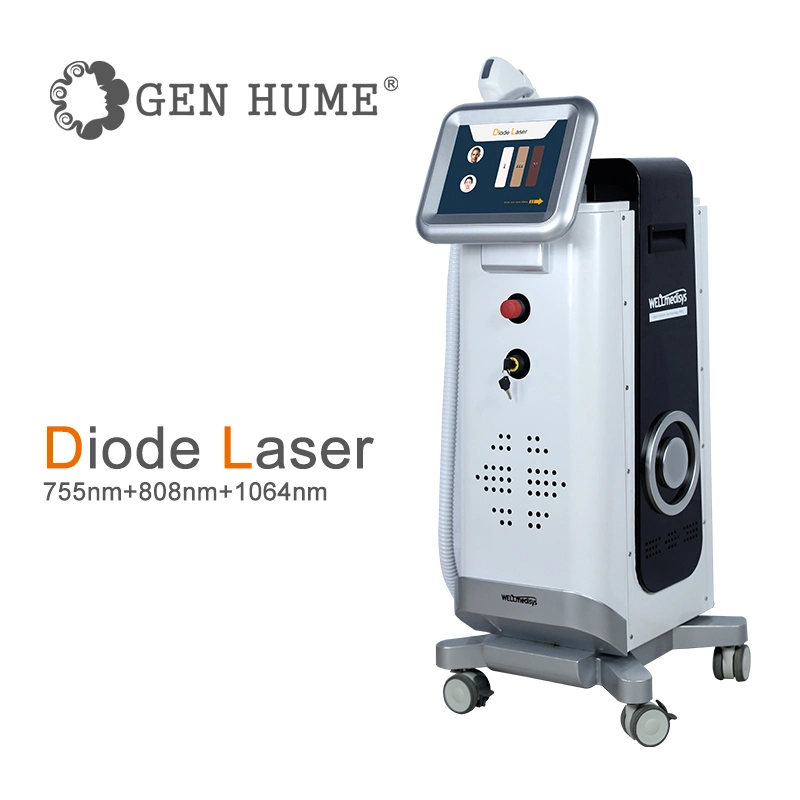 Manufacture Vente directe retrait permanent des cheveux Beauté installation haute puissance Laser avec 3 longueurs d'onde 755+808+1064nm 1600W Diode laser épilation Machine