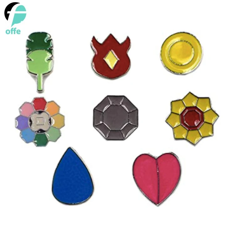 Game Collection Set VON 8pcs, Geschenk für Jungen und Mädchen, Pocket Monster Pokemon Ball Emaille Revers Pin