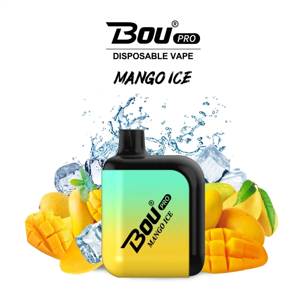 Mayorista original Bou PRO 7000 Puffs desecable VAPE 2% nicotina Cápsula desechable