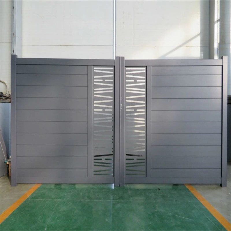 Stahl Zaun Tor Aluminium Slat Zaun Tür Metall Tor Aluminium Tür