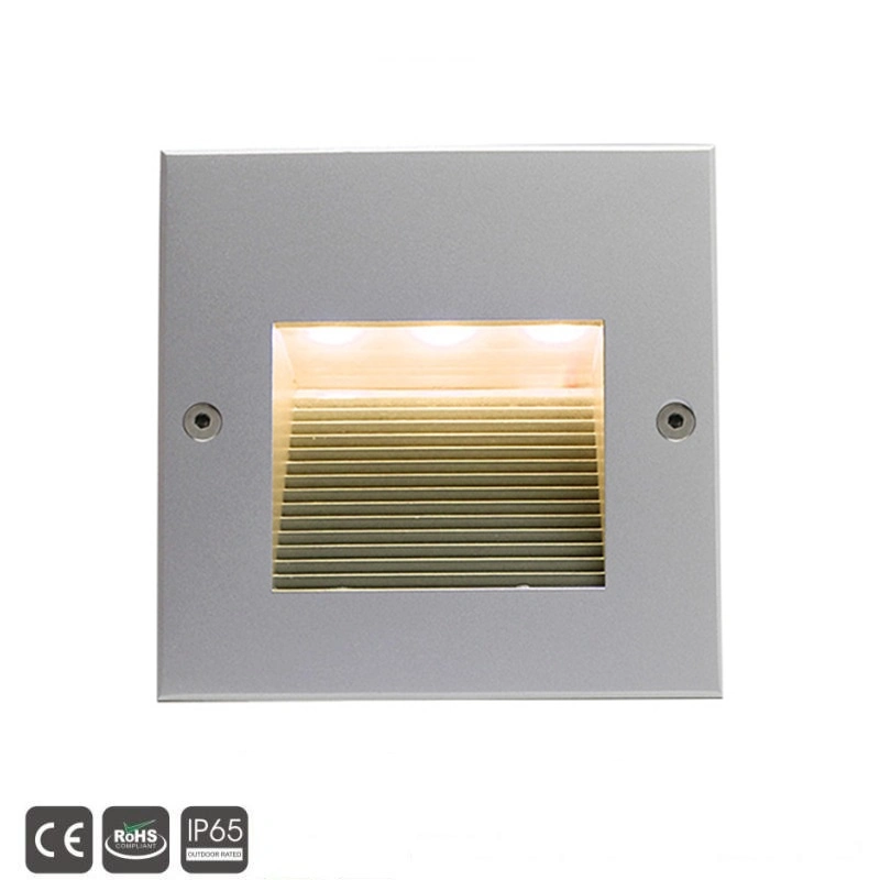 3W 220V~240V Outdoor Recessed LED Wall Stairs Step Lights