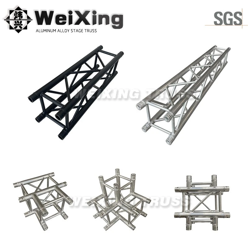 Weixing Aluminum Line Array Sound Project Audio Screw Global Speaker Truss Spigot Global Truss 90 Degree Corner T-Junction Cube Connector 2way 3way 4way