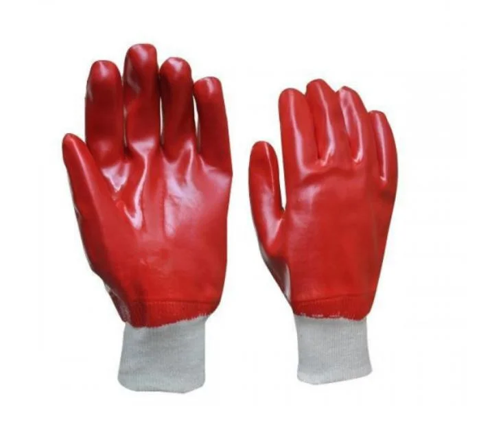 Safetree CE En 388 Certified PVC Single Dipped Glove Work Industrial Safety Gloves Protective Work Gloves