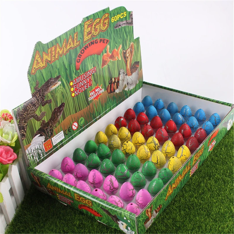 Cute Magic Hatching Growing Dinosaur Eggs Add Water Growing Dinosaur Novelty Gag Toys for Child Kids Educational Toys Gifts