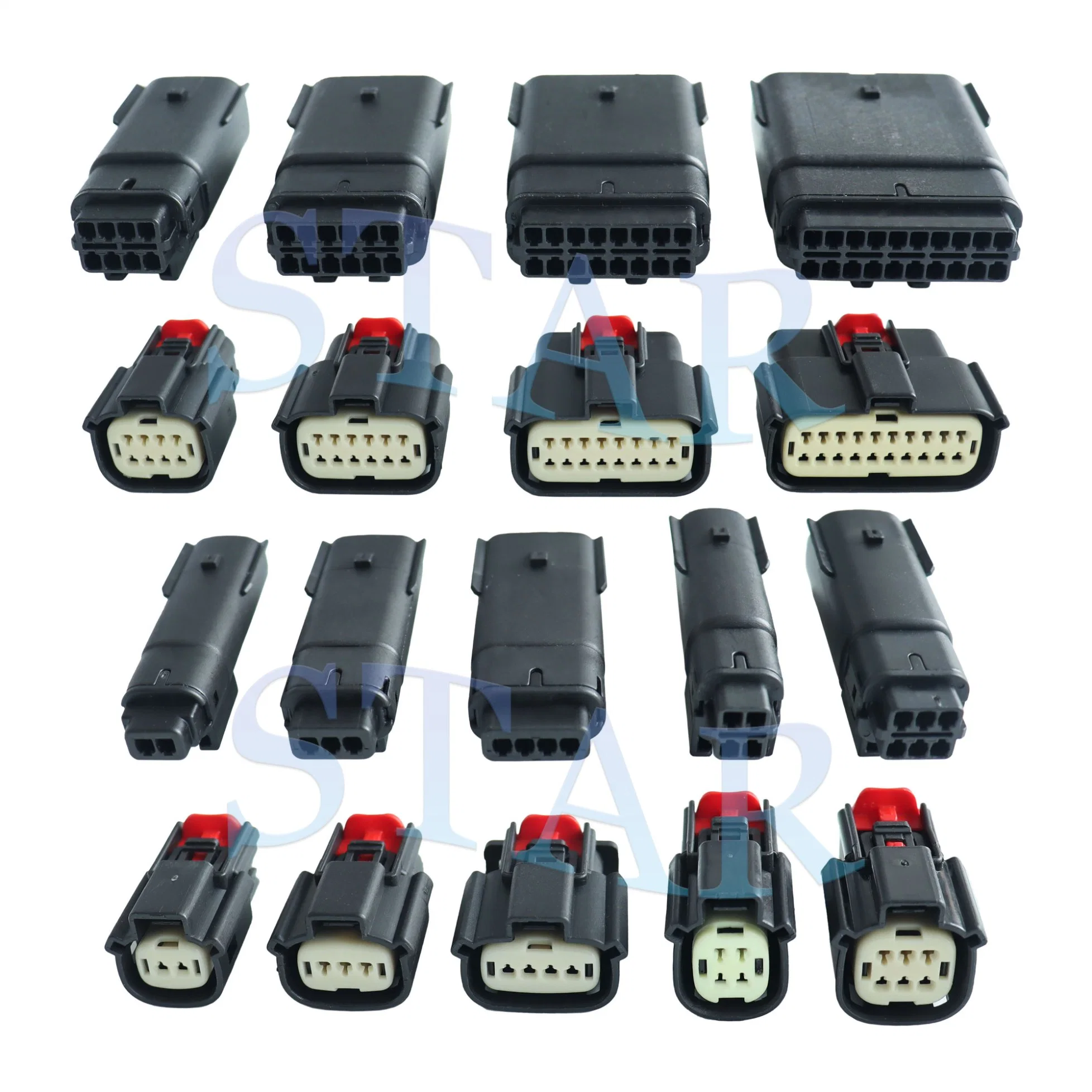 Conectores de automoción MX150 conector hembra de 3,5mm 12 pines opción de polarización b 33472-1207