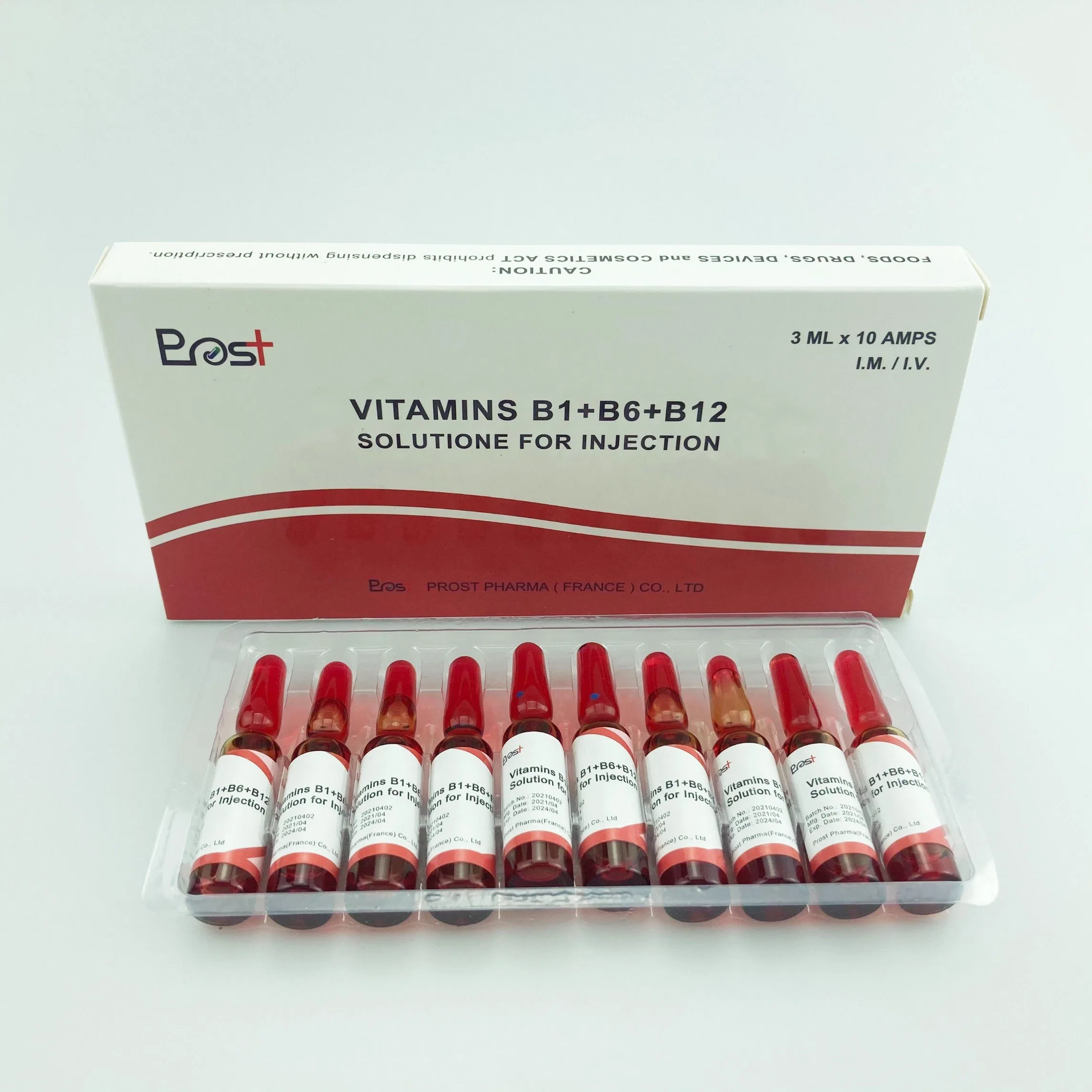 Vitamin B12 Injection Cyanocobalamin Vb1 B2 B6 B12 Vitamin Complex Powder Vb