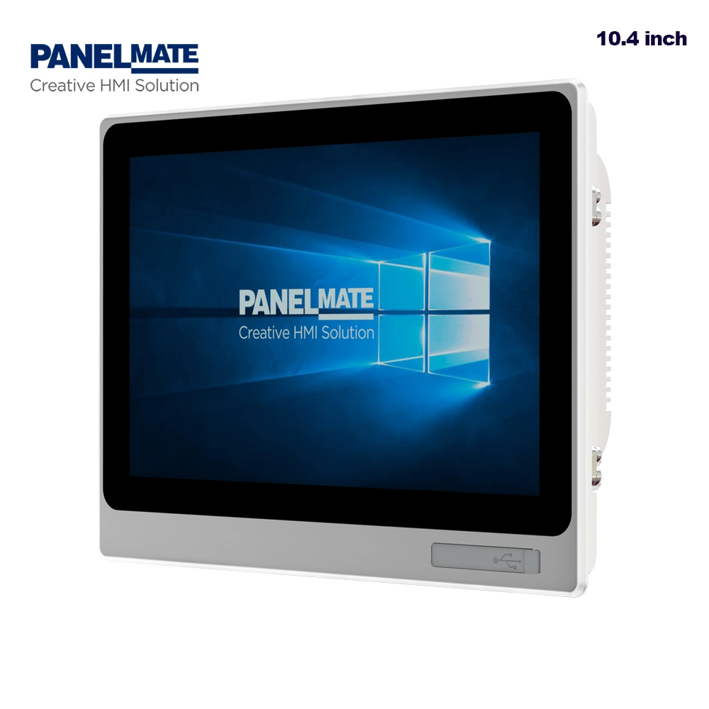Verre trempé résistant à la poussière, étanche, 10.4 pouces, PC intégré industriel IP65 Écran Intel Skylake I3 CPU 7100u CoDeSys HMI Panel PC PC tout-en-un Tablet PC