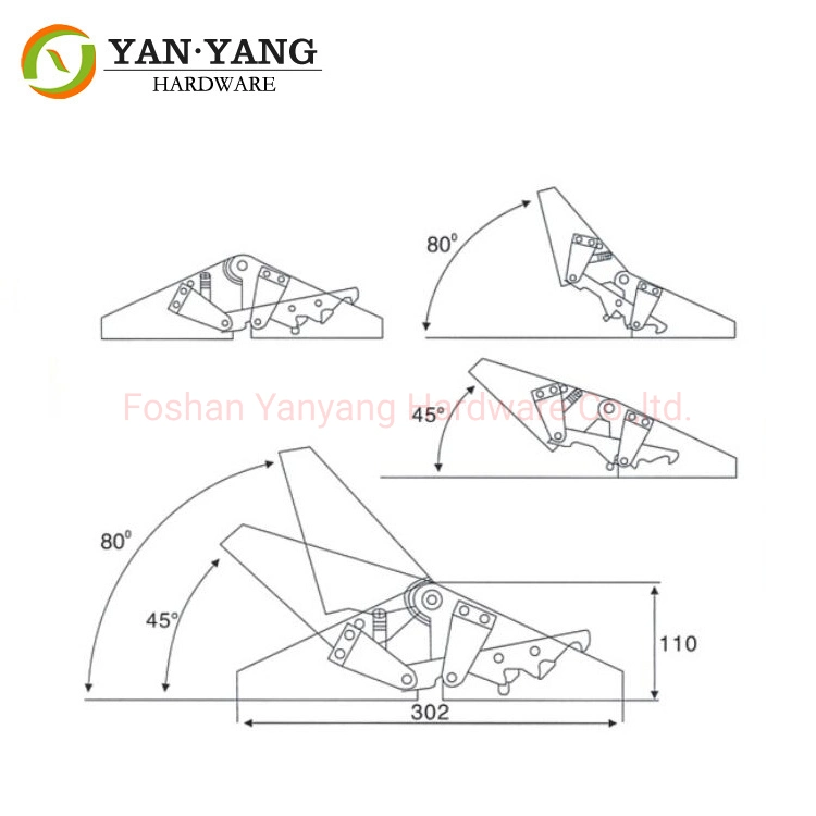 Dobradiça para sofá Yanyang para ferragens Acessórios conector Multifunctional