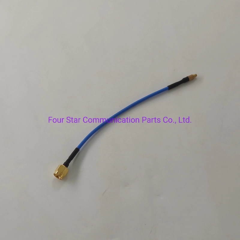 150mm Antenna Waterproof Rg405 Semi-Flexible RF Coaxial Jumper Cable Assembly with SMA Male Reverse Polarity Connector to MMCX Male Connectors