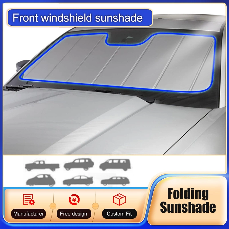 نافذة سيارة أمامية تناسب حسب الطلب مظلة الشمس للستارة الأمامية لفورد موستانج 2015-2021