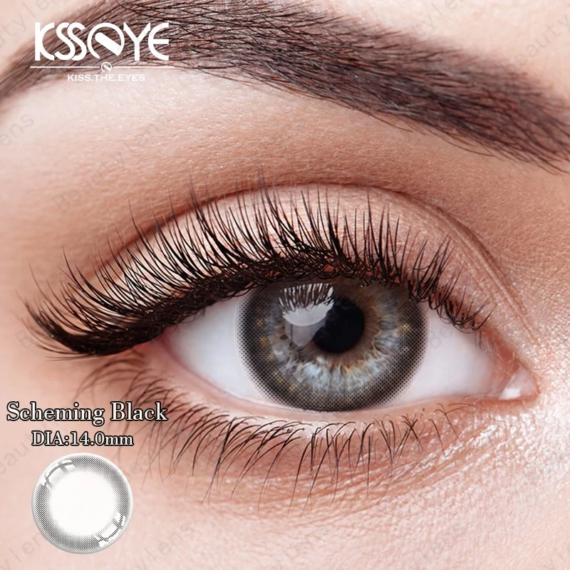 OEM Black Big Eye High quality/High cost performance Contacts Yearly Coloured Contact Lenses Contact Lens with Power