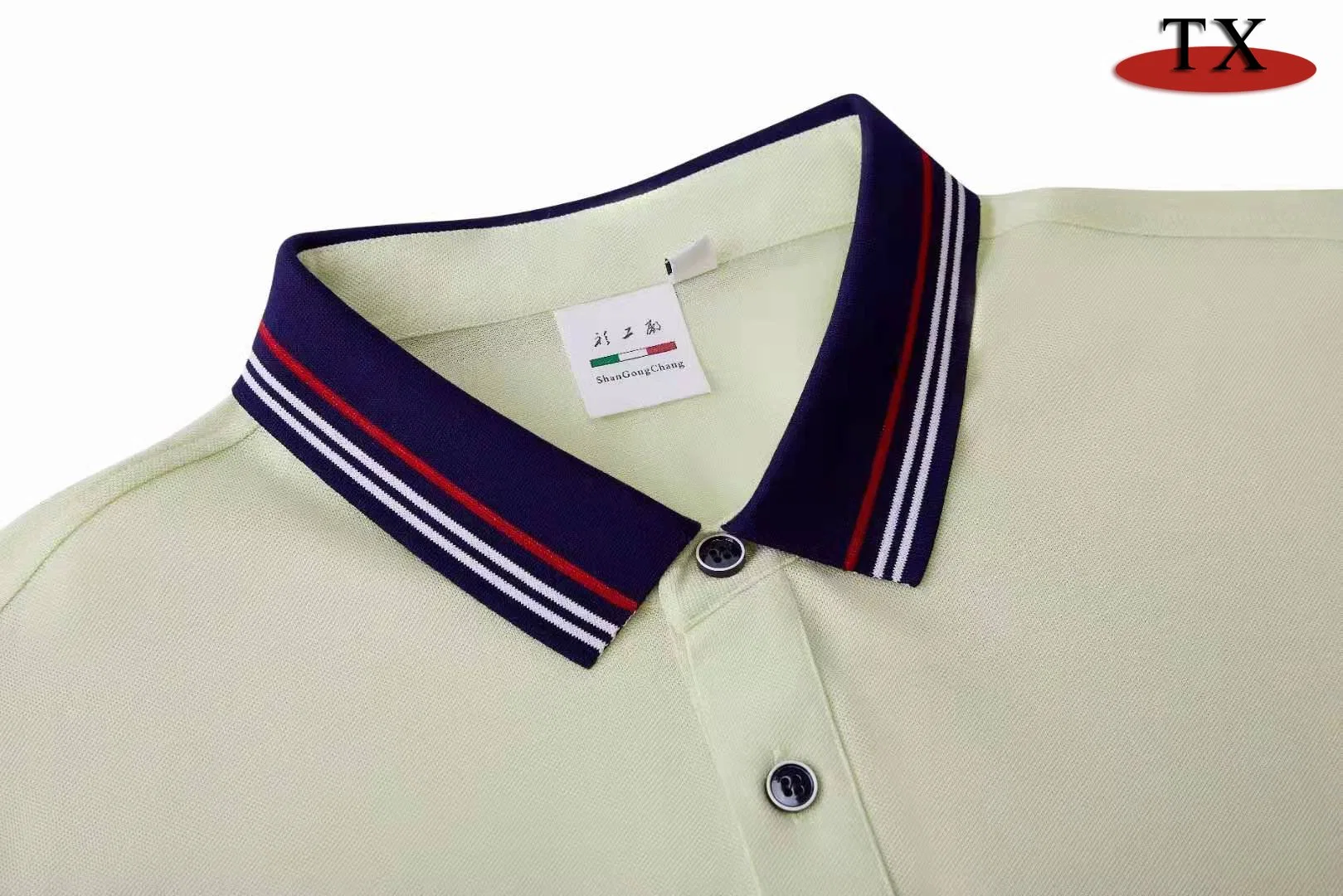 Factory Wholesale/Supplier Fashion Clothing Polyester Fabric Pure Cotton Polo Shirt