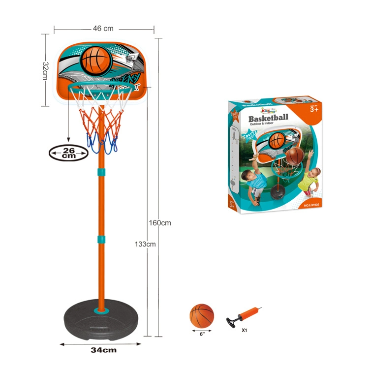 Children Iron Pipe Basketball Hoop Sports Outdoor and Indoor Toys Fun Basketball Kids Play Set Bring Infinite Kids Basketball