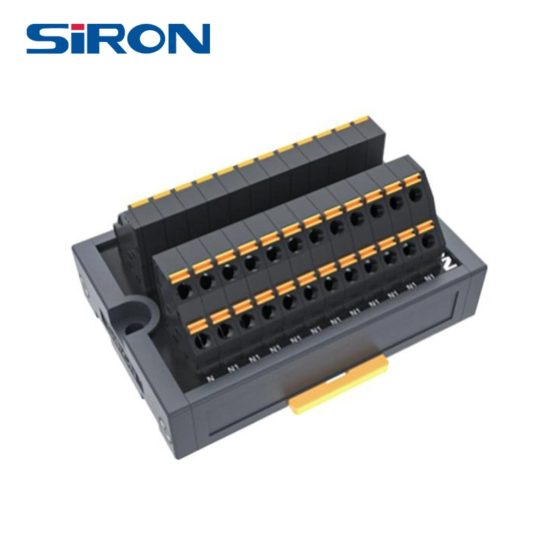 Siron Industrial Rail Terminal Block Multi-in-Multiple-out in-Line Wire Terminal Block Quick Connector Junction Box