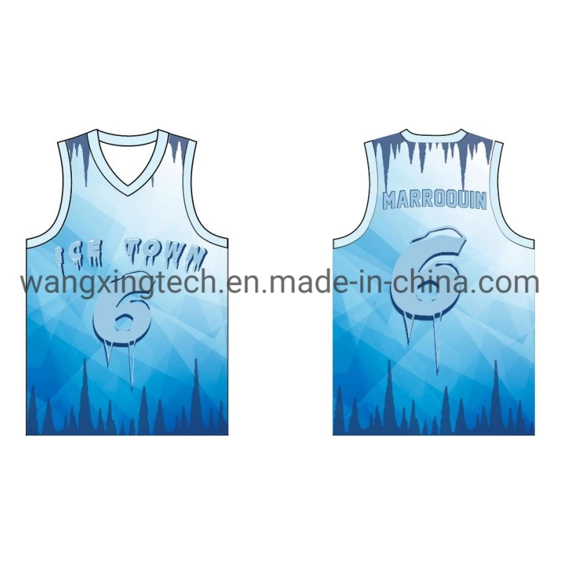 Personalisiertes personalisiertes personalisiertes personalisiertes personalisiertes personalisiertes Herren Jugend-Mode 3D Sublimation Netz Basketball-Trikot