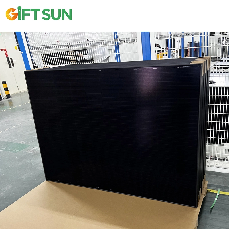 182mm Mono All Black Half Cell 410watt 415W 420W Solar Panels Full Black PV Module for Home Use